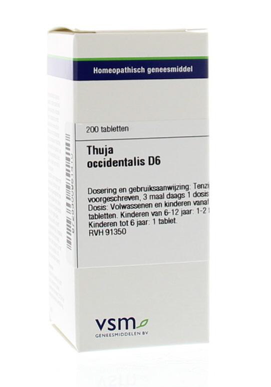 Vsm  Thuja Occidentalis D6 Tablet