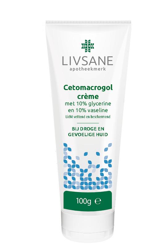 Livsane Cetomacrogolcrème met 10% Vaseline en 10% Glycerol (100g