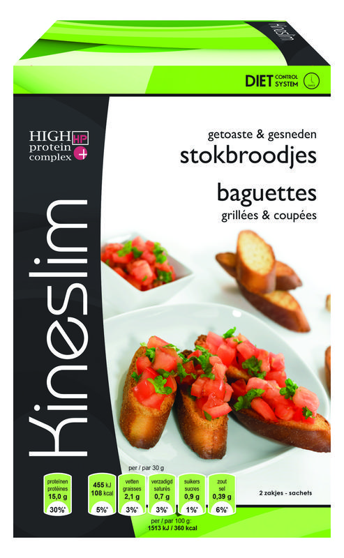 Kineslim Eiwit Getoaste Stokbroodjes