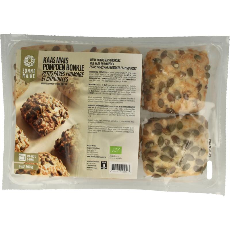 Kaas Mais Broodje Pompoenpit Bio