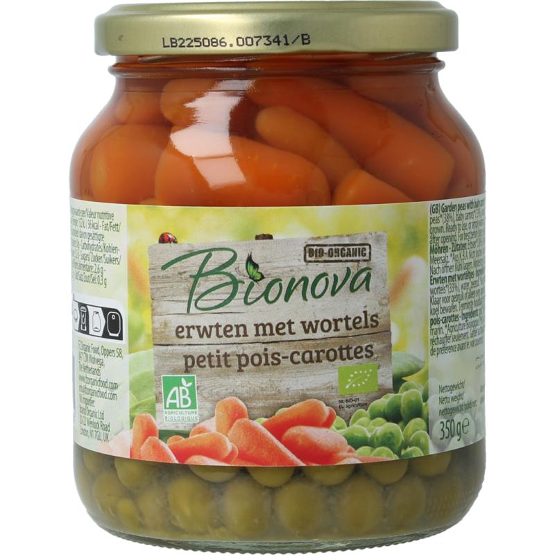 Doperwten met Wortel Bio