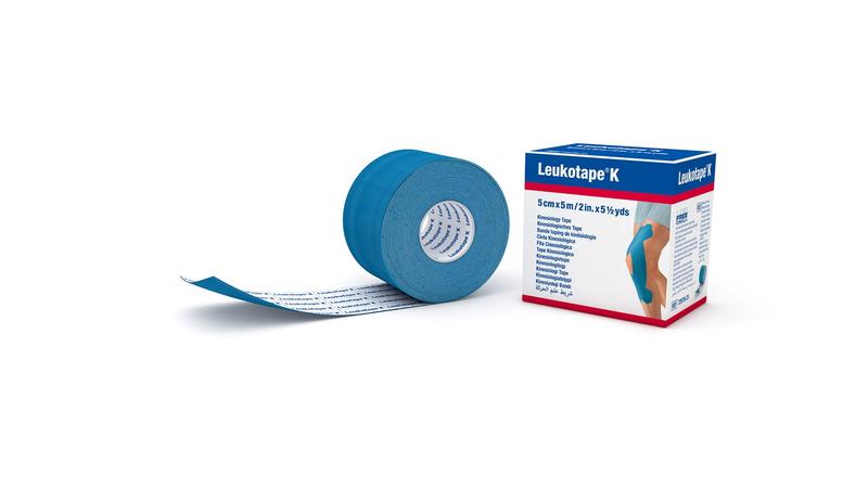 Leukotape K Windsel 5mx5cm Blauw
