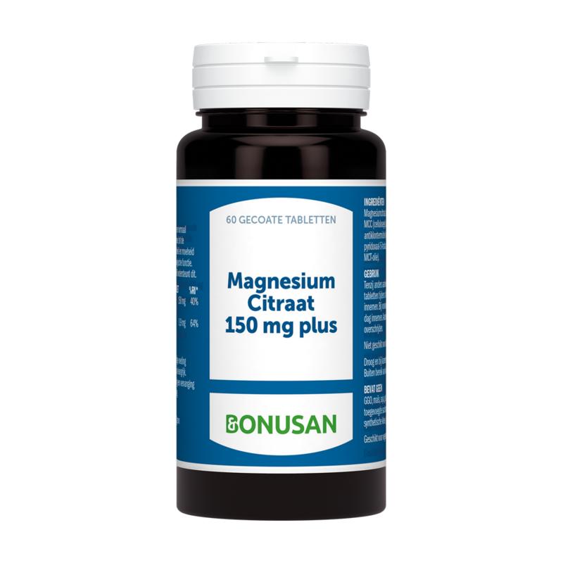 Magnesiumcitraat Plus Bonusan Gecoate Tablet 150mg