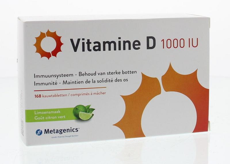 Metagenics Vit D 1000iu Kauwtablet