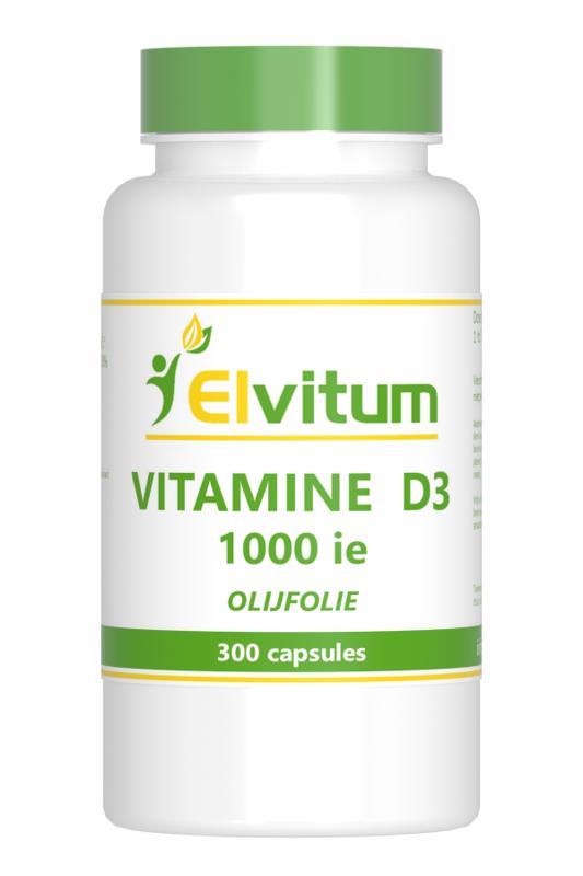 Elvitum Vitamine D3 Softgels 25mcg 1000ie
