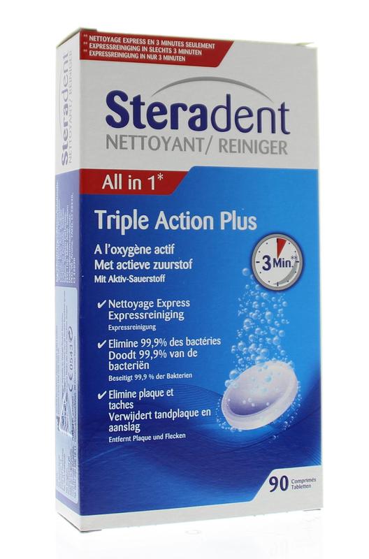 Steradent Triple Action Plus Bruistablet
