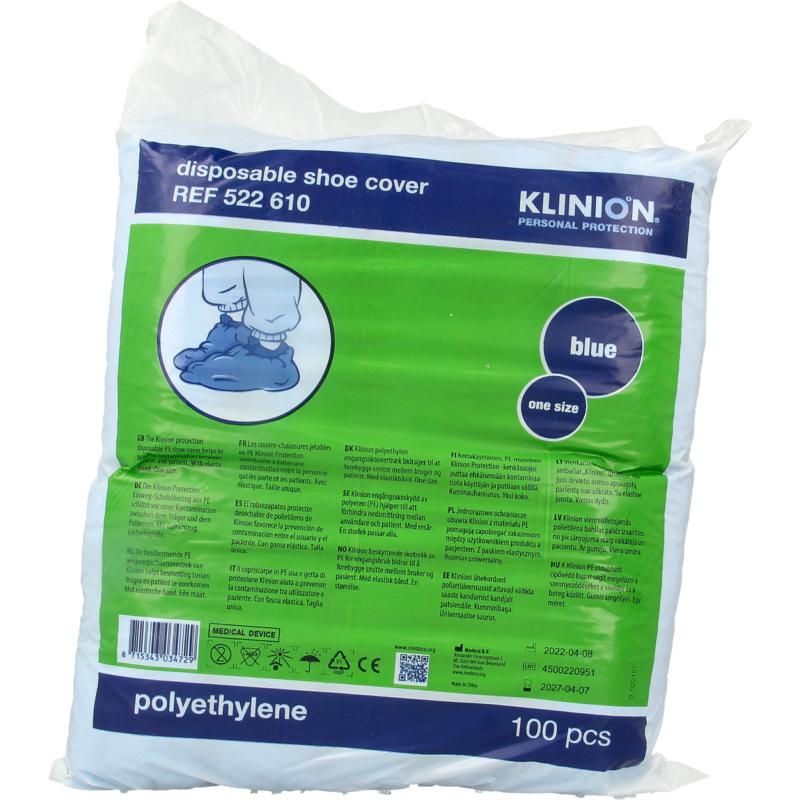 Schoenovertrek Klinion Protection Pe Blauw