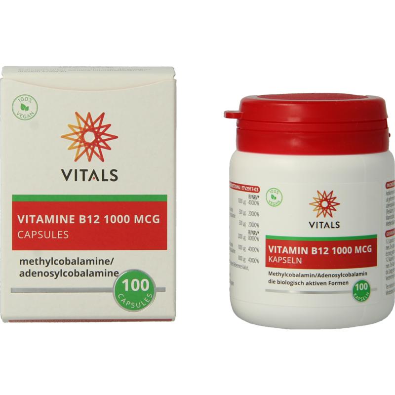 Vitals Vit B12 Methylcob/Adenosyl Capsule 1000mcg