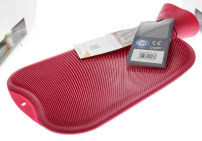 Fashy Kruik Warmwaterzak Dubbele Ribbel Cranberry