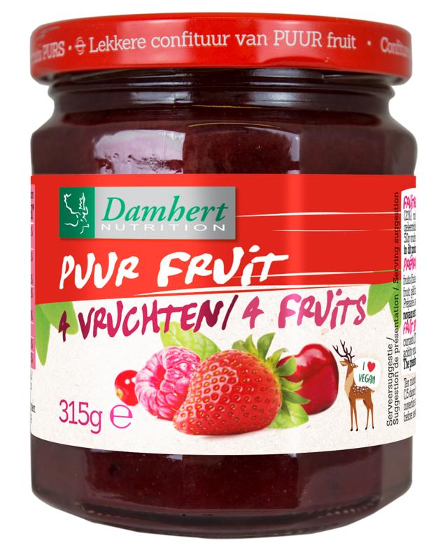 Puur Fruit Confituur Vier Vruchten