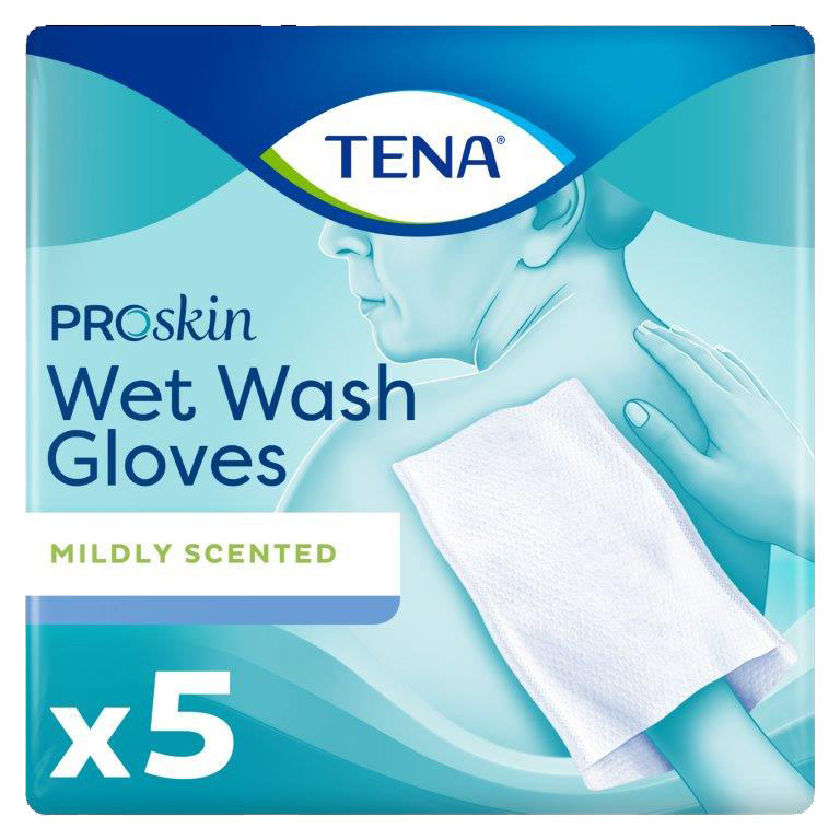 Tena Proskin Wet Wash Glove Mildly Scented