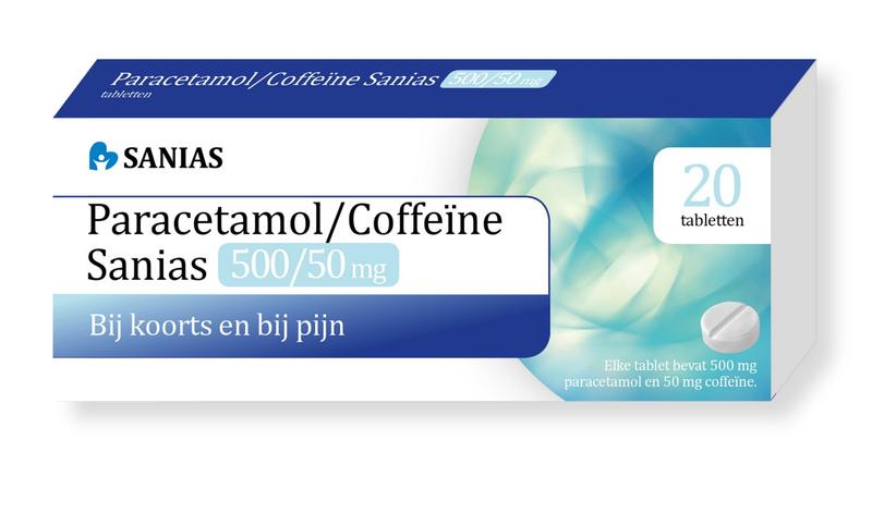 Paracetamol/Coffeine Sanias Tablet 500/50mg