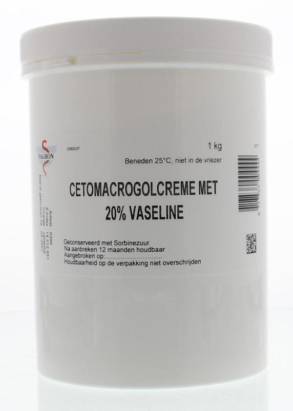 Cetomacrogolcreme + 20% Vaseline Fagron