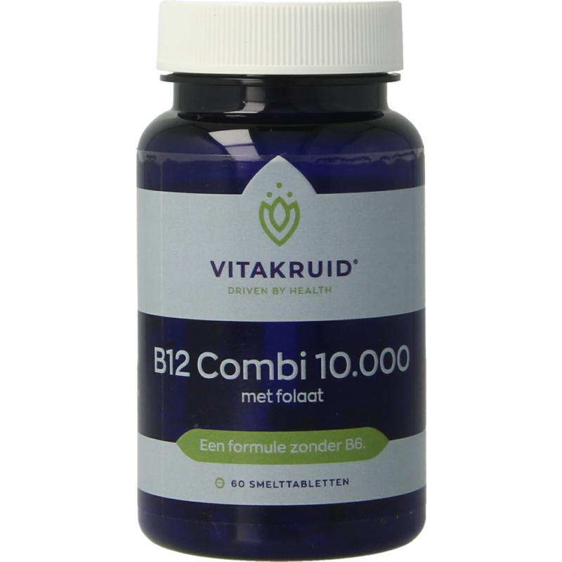 Vitamine B12 Combi Folaat Vitakruid Tabl 10000mcg