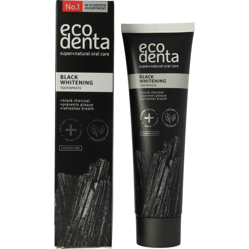Ecodenta Tandpasta Black Whitening Houtskool