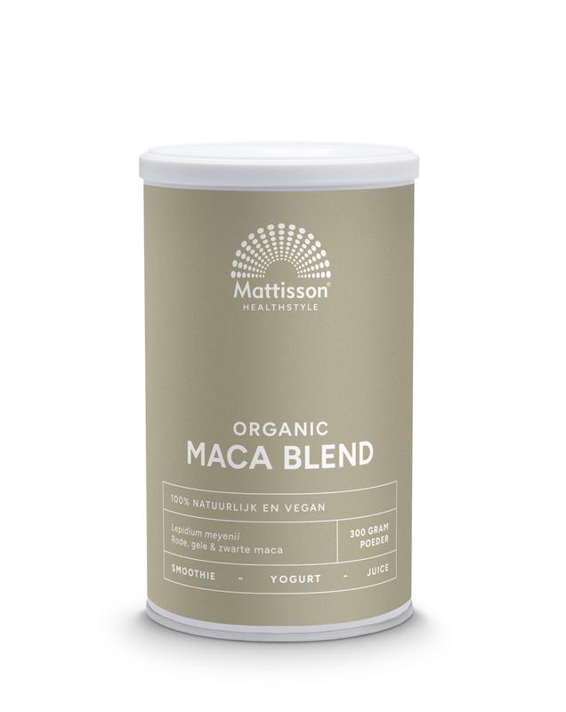 Maca Poeder Blend Geel, Rood & Zwart Bio