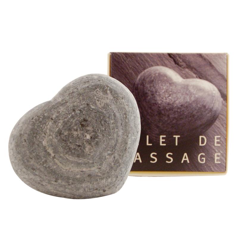 Massage Hart Leisteen Zwart