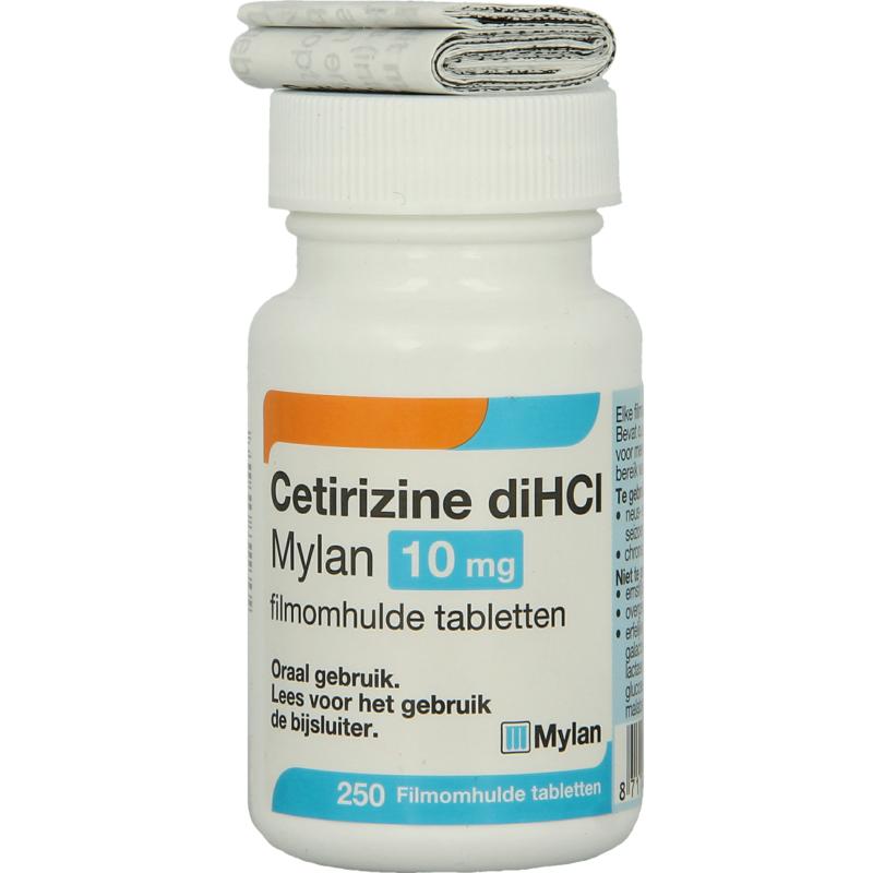 Cetirizine Dihcl Mylan Tablet Filmomhuld 10mg