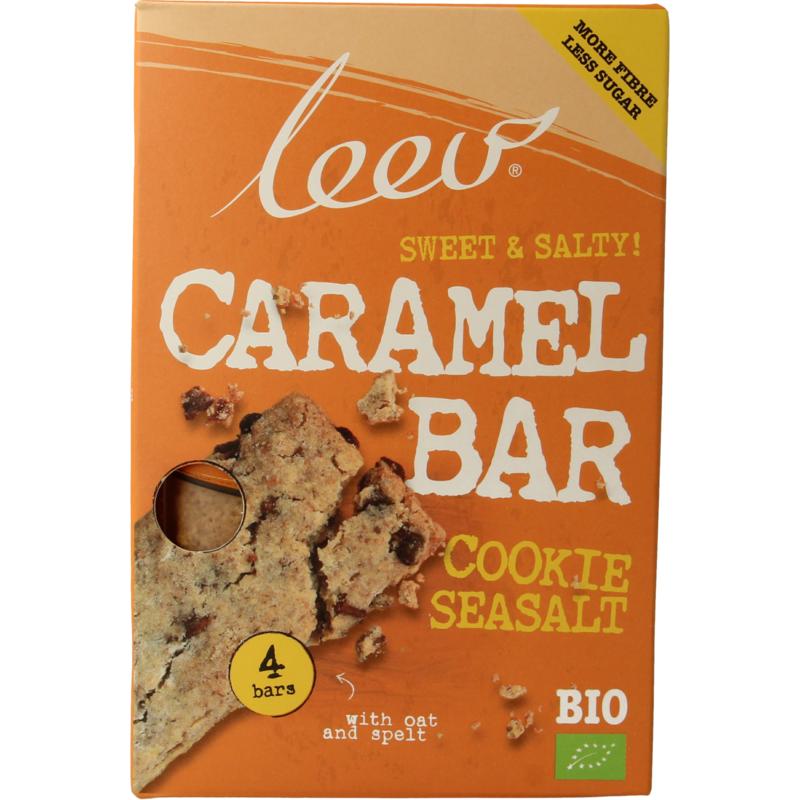 Leev Cookiebar Caramel & Zeezout