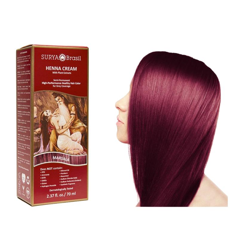 Henna Haarverf Creme Marsala