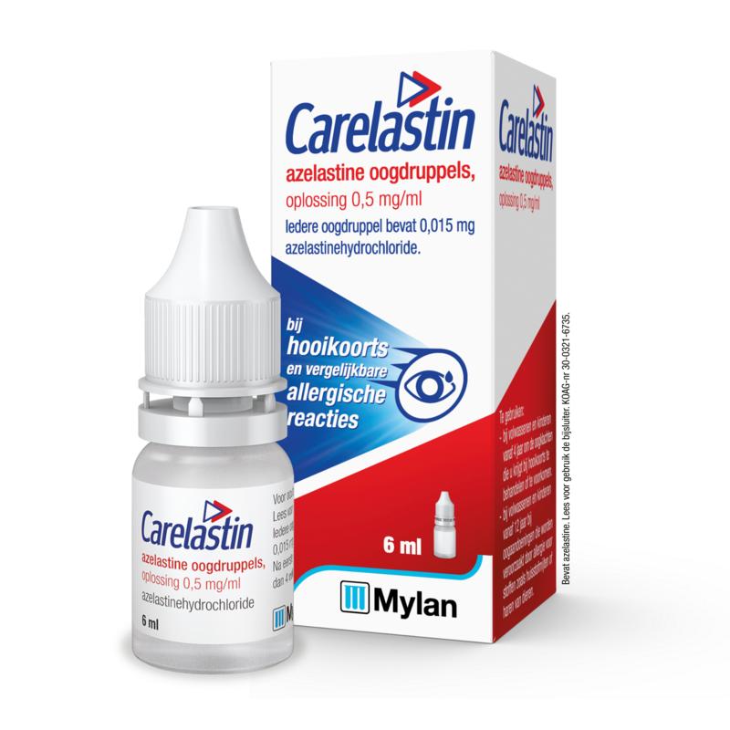 Carelastin Azelastine Oogdruppels 0,5mg/ml Fl 6ml