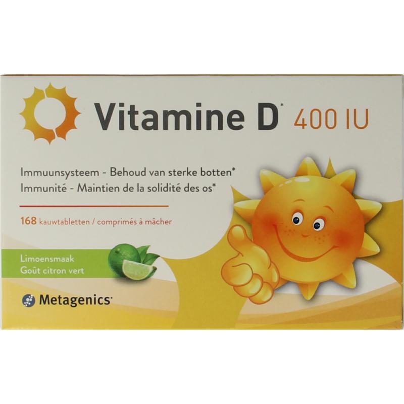 Metagenics Vit D 400iu Kauwtablet