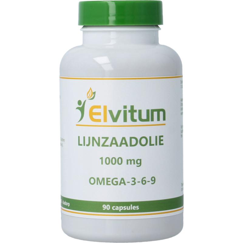 Elvitum Lijnzaadolie Omega 3-6-9 Capsule 1000mg