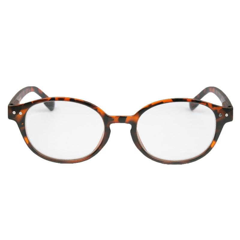 Leesbril Mat Havana Rond +3.00