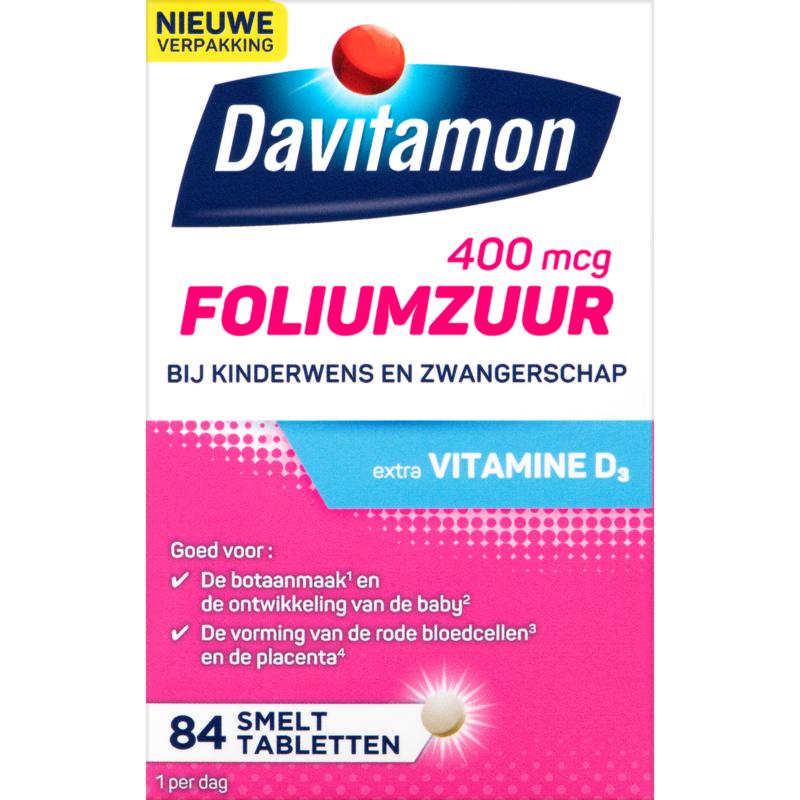 Davitamon D Foliumzuur Tablet