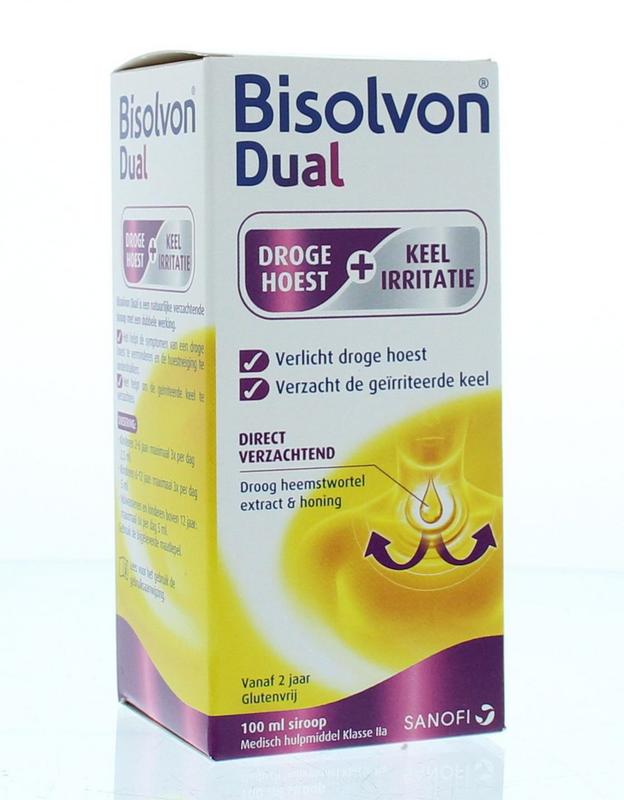 Bisolvon Dual Droge Hoest+Keelirritatie Siroop