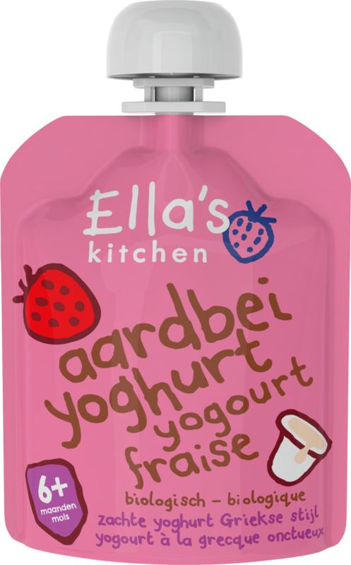 Aardbei Yoghurt Griekse Stijl 6+ Maanden Bio