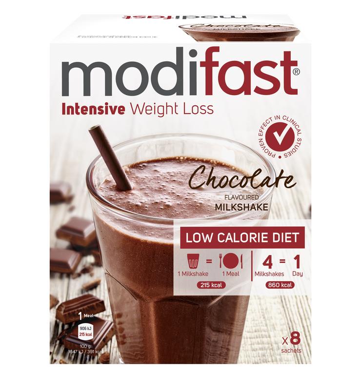 Intensive Milkshake Chocolade 8 Zakjes