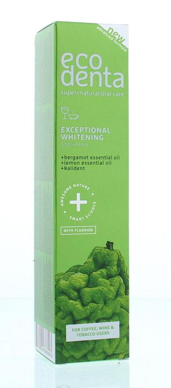 Ecodenta Tandpasta Whitening Bergamot Citroenolie