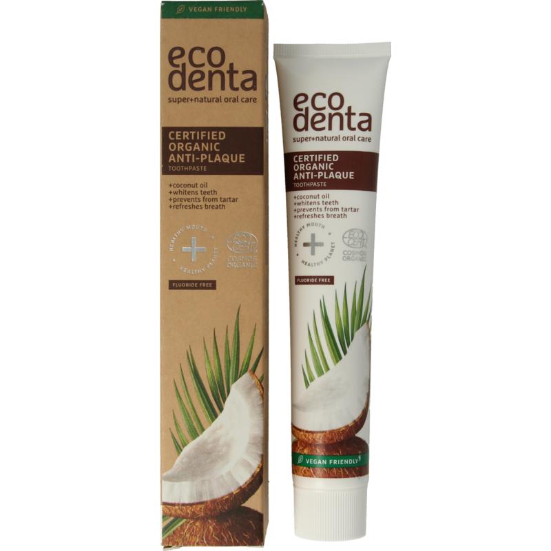 Ecodenta Tandpasta Organic Anti Tandplak Kokos