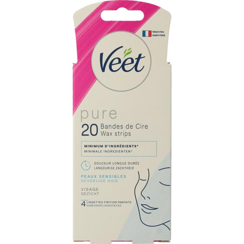 Veet Minima Waxstrip Easygel Gezicht Hypoallergeen