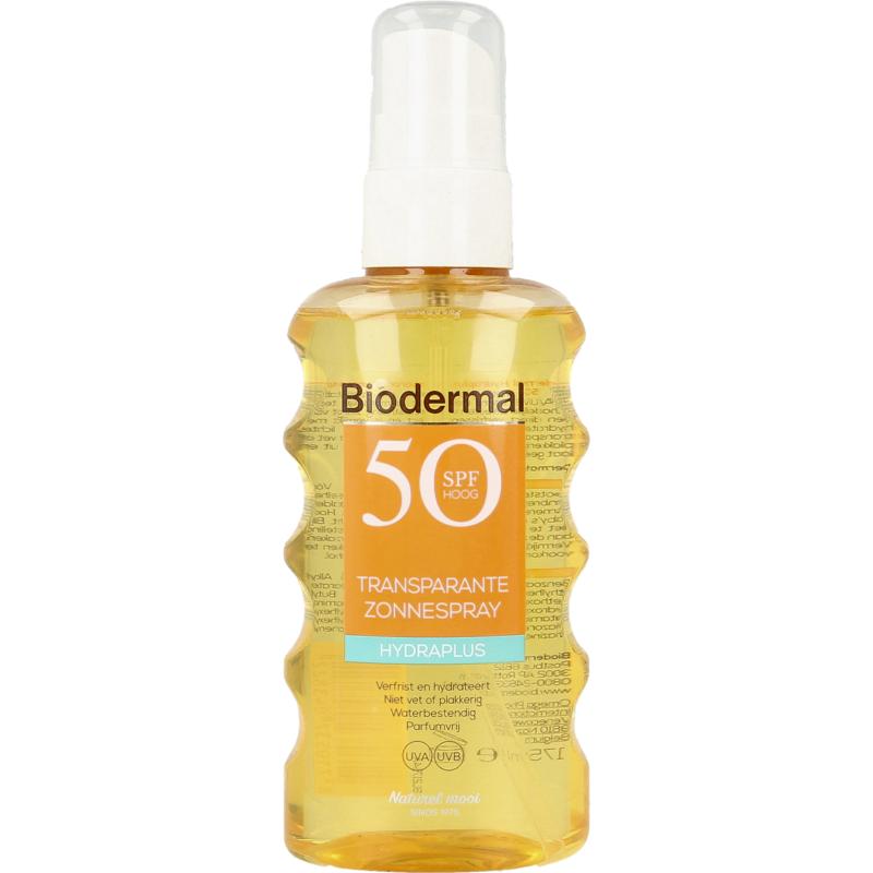 Biodermal | Zonnespray Transparant SPF50