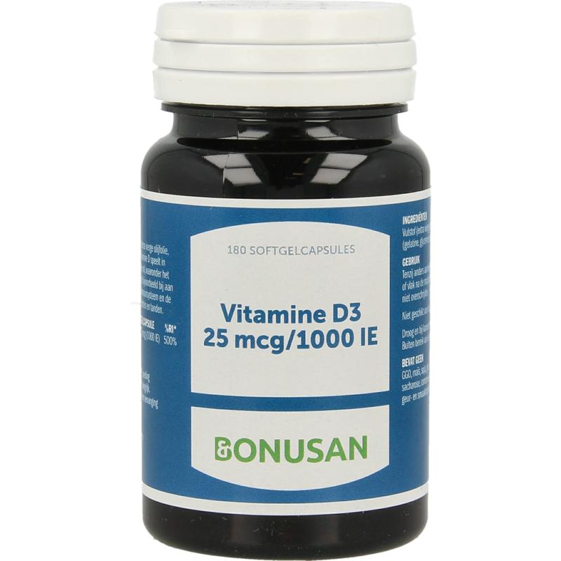 Vitamine D3 Bonusan Softgels 25mcg 1000ie