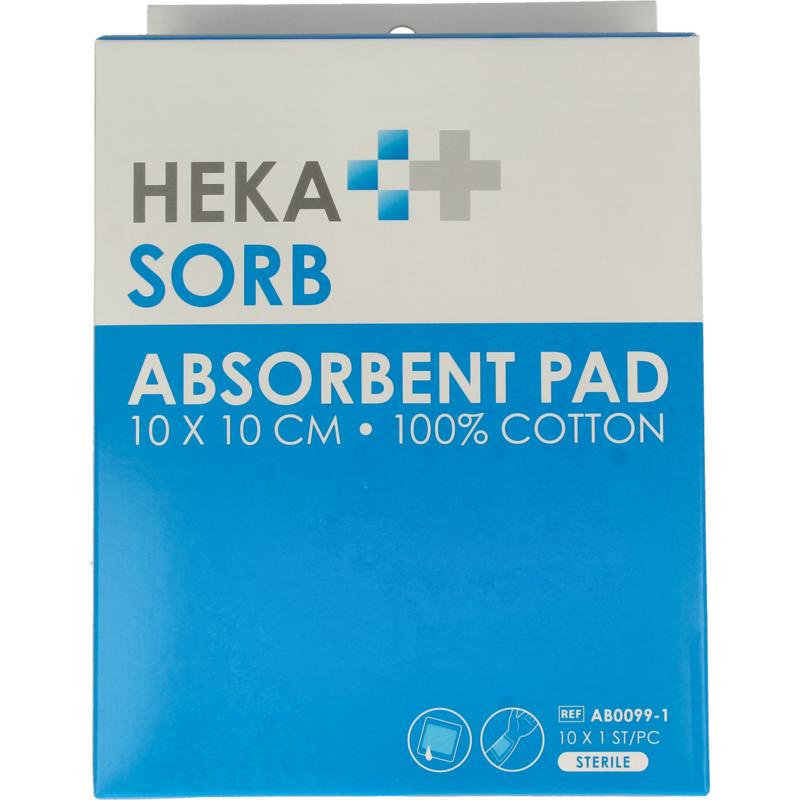 Hekasorb Absorb Verband Steriel 10x10cm