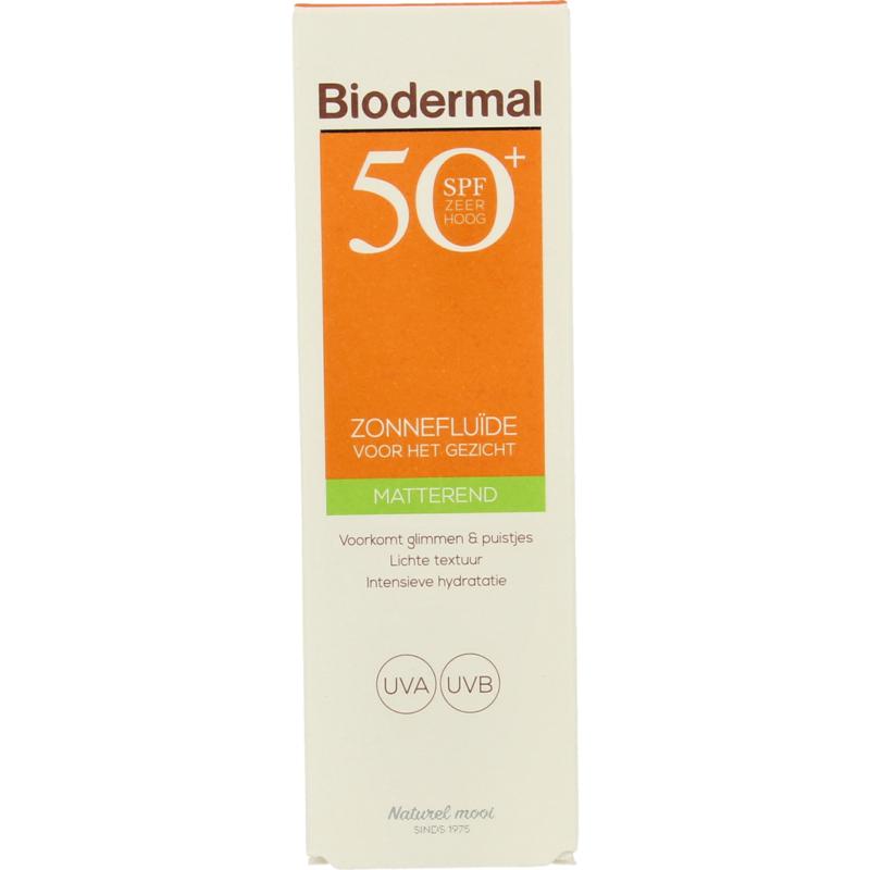 Biodermal | Zonnefluide Matterend SPF50+