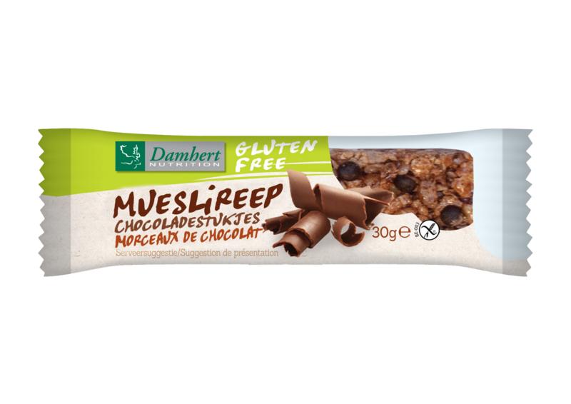 Product Damhert Gluten Free Mueslireep Chocolade