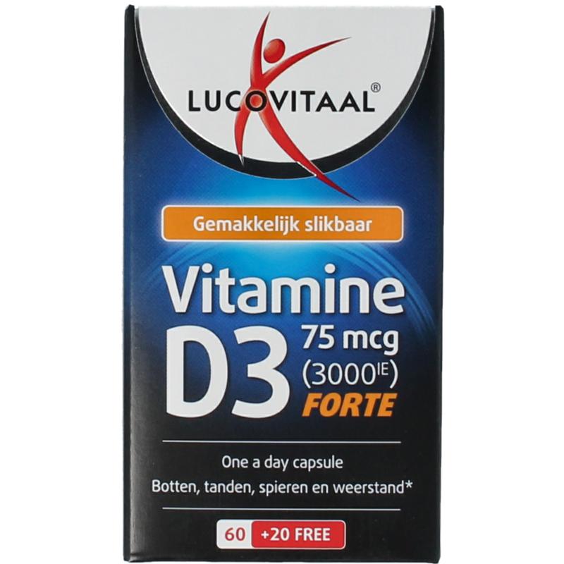 Lucovitaal Vitamine D3 Capsule 75mcg