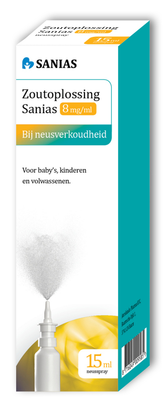 Zoutoplossing Sanias Neusspray 8mg/ml