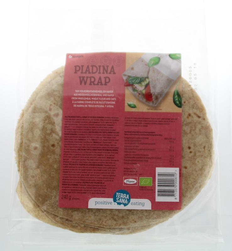 Piadina Wraps Tarwe en Haver Bio