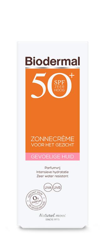 Biodermal | Zonnecreme Gevoelige Huid Gezicht SPF50