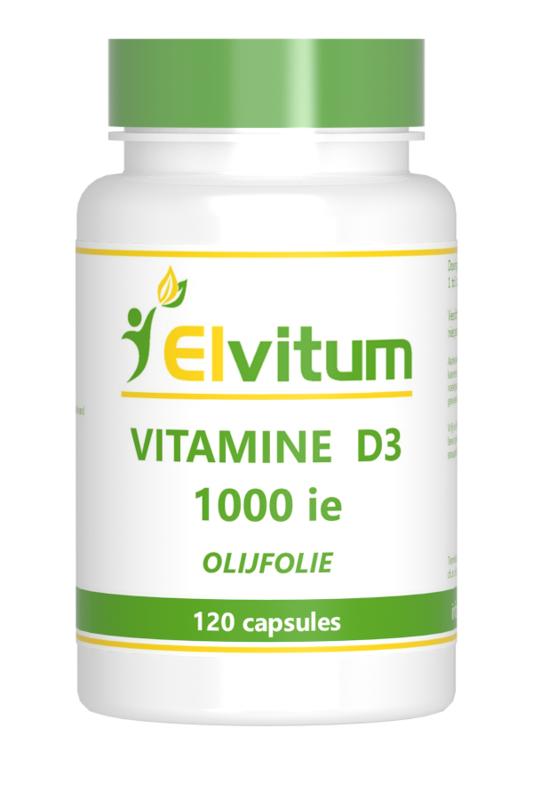 Elvitum Vitamine D3 Softgels 25mcg 1000ie