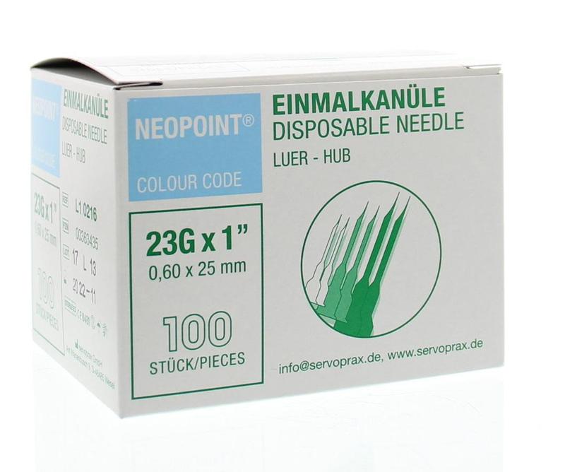 Neopoint Injectienaald 23g 1 0,60x25mm Steriel