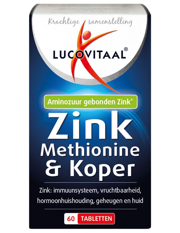 Lucovitaal Zink Methionine & Koper Tablet