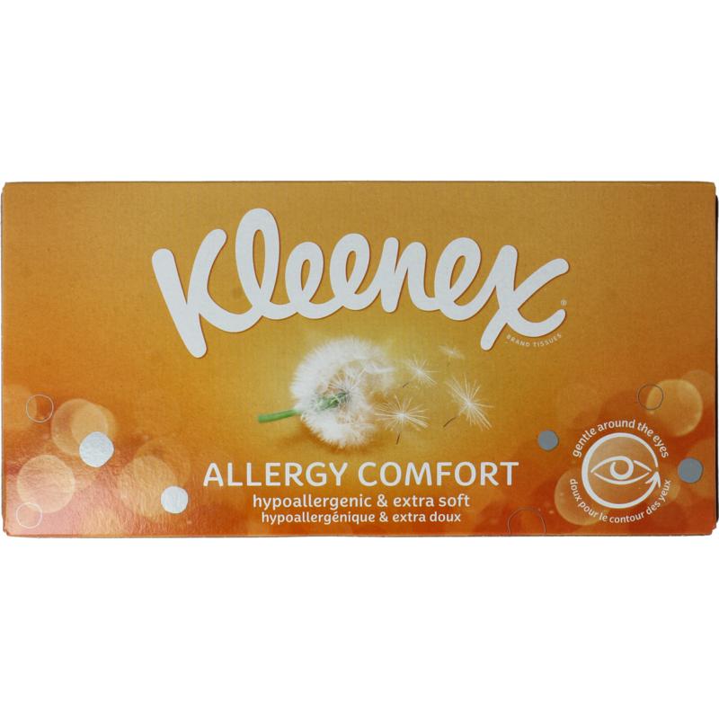 Fazzoletti Kleenex Allergy Comfort - Confezione Da 56 Pezzi, Ipoallergenici E Ultra Morbidi