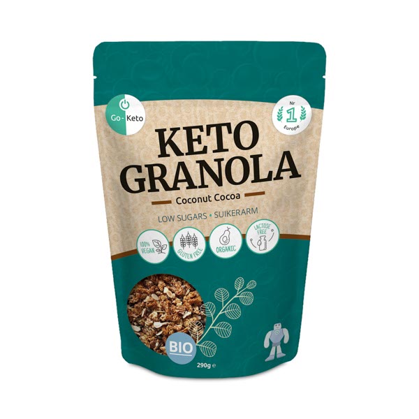 Go-Keto Biologische Granola Kokos & Cacao