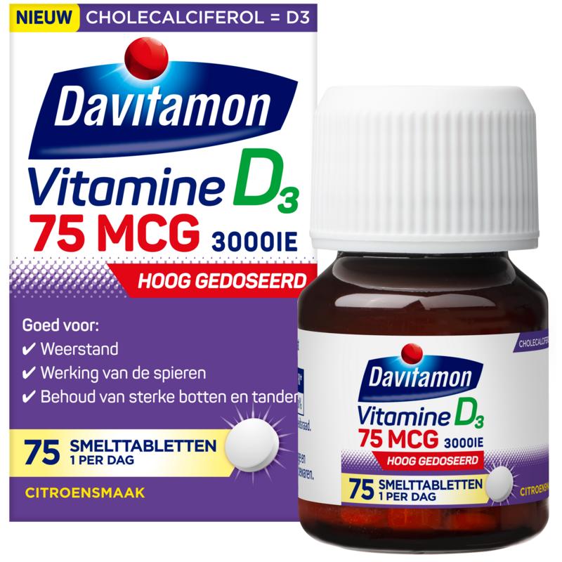 Davitamon D3 Smelttablet 75mcg